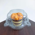 50 Pack Jumbo Muffin Containers, Clear Plastic Muffin Cartons