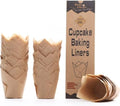 Bake Choice 200pcs Natural Tulip Cupcake Liners for Baking Muffin Liners - color: Standard