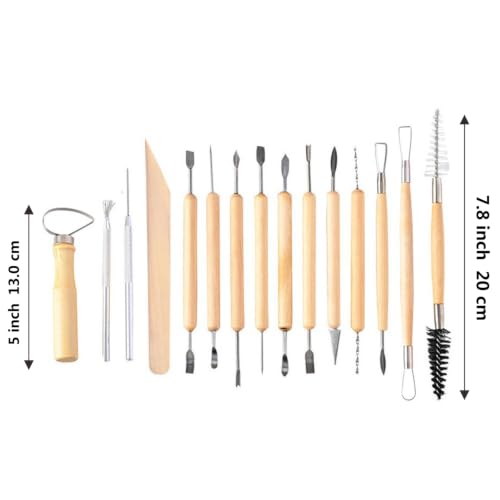S & E TEACHER'S EDITION 19 Pcs Pottery Tools & Clay Sculpting Tools - size: 19 PCS