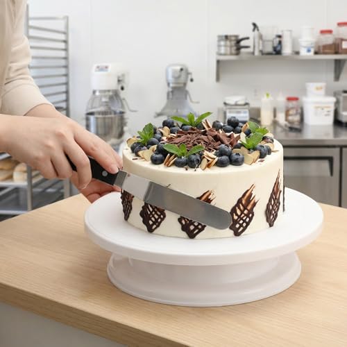 6" Cake Spatulas, Offset Spatula Stainless Steel Angled Icing Spatula