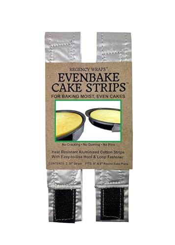 Regency Wraps EvenBake Cake Strips, Aluminized Cotton, Pack Of 2, 30 In