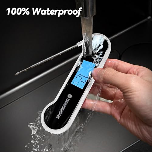 0.5 Sec Instant Read Meat Thermometer Digital for Cooking, White - color: White