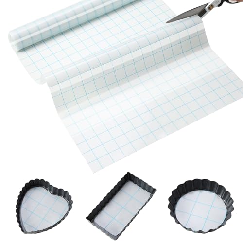 Silicone Baking Mat Roll 16IN*5FT Free Cutting, Non-Slip Pastry Mat, Non-Stick Reusable Air Fryer Liner, Oven Liners, Counter Mat, Freeze Dryer Mat, Easily Cut to Size Fit All Ovens Pans Tins Dishes - color: White Blue Line, size: 60"L x 16"W