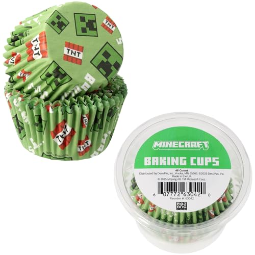 Minecraft Baking Cups | 48 Pack Cupcake Liners