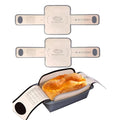 2 PCS Silicone Bread Sling for baking bread 9x5, loaf pan liners,Reusable Silicone Baking Mat with Long Handles, Non Stick, Easy to Transfer bread from loaf pan(Gray)