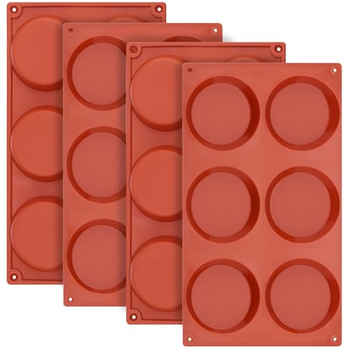 Ocmoiy Egg Mold for Breakfast Sandwiches, 3 Inch, 4 Pcs