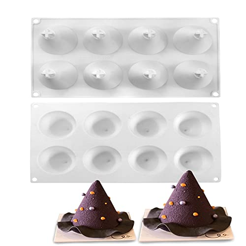 mostsom Cone Geometric Resin Silicone Mold Silicone Easy Chocolate Mold (Circular Cone B) - size: Circular Cone B