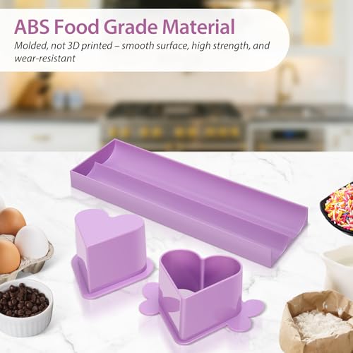 Heart Cake Pop Mold Set with 9in Tray and Sticks- Purple - color: Purple（Heart）