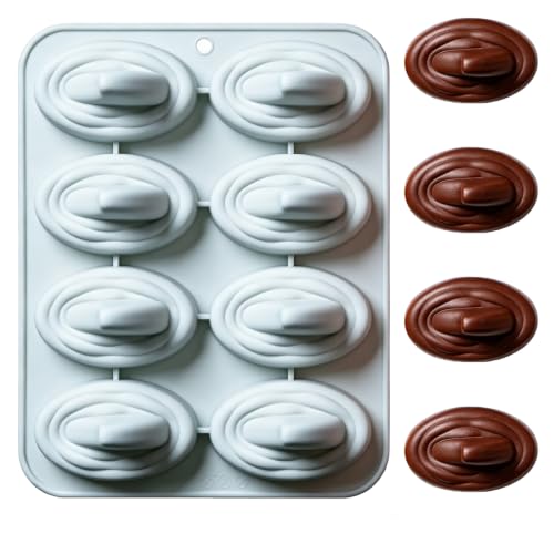 Silicone Shark Fin Molds, 8-Cavity Ocean Theme Shark Candy Molds - color: Blue-Shark Fin