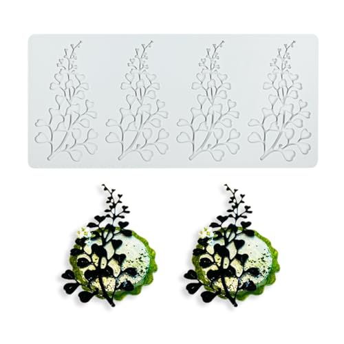 Silicone Fondant Leaf Mold, Polymer Clay Leaves Mold for Baking, Cake Decorating, Candy Making, DIY Crafts (A_ Leaves) - size: A_ Leaves