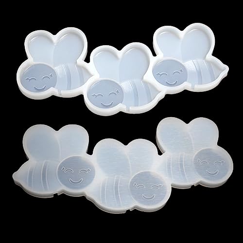 mostsom Silicone Lollipop Molds,Chocolate Candy Mold Lollypop Sucker Molds Flower Honeycomb Chocolate Hard Candy Molds No Sticks 2PCS (E_ Bee) - size: E_ Bee