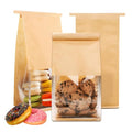 105 Pcs Small Bakery Bags with Window, Paper Cookie Bags - size: Small (Pack of 105)