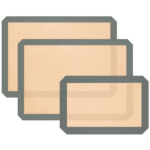 2 Half & 1 Quarter Silicone Baking Mat, Baking Sheets