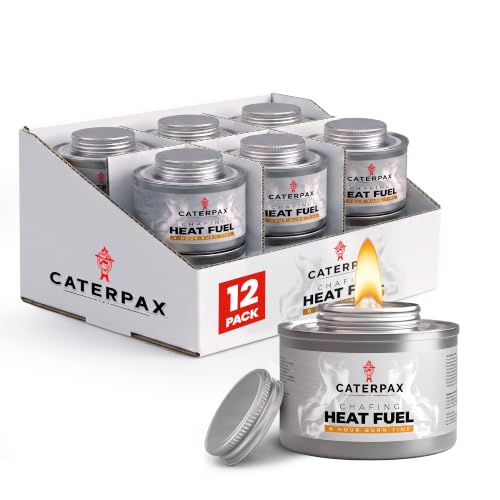 6 Hour Chafing Fuel Cans for Food Warmers and Buffet Trays 12 Pack - size: 12 Pack