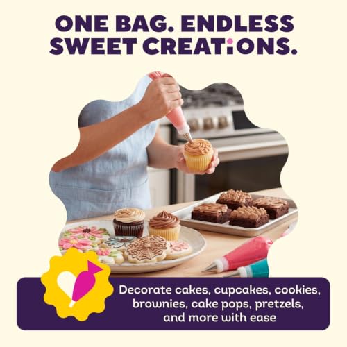 Wilton Disposable Decorating Bags, Piping Icing, 100-Count - size: 12 inch (100 PC)