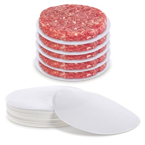 200Pcs Hamburger Patty Paper 4.3 Inch Round Patty Paper