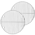 P&P CHEF 10.5 Inch Cooking Rack Round for Steaming Cooling, Silver, 2 Pack - color: Silver, size: 10½ inch