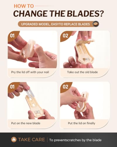 Bread Lame Sourdough Scoring Tool, Dual Sided Magnetic Bread Knife - color: Cream