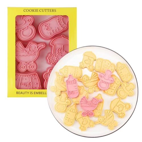 Cute Baby Shower Cookie Cutters,Newborn party Cookie Stamps (Baby Shower) - color: Baby Shower