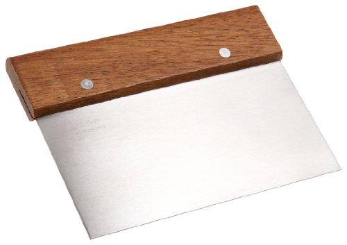Ateco Bench Scraper, Small, Wood - style: Straight Wood Handle