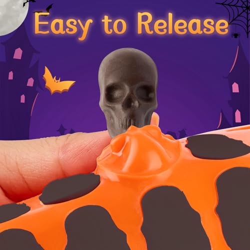 Mini Skull Molds, Halloween Gummy Chocolate Molds, 100 Cavities, 2Pcs - color: Skull