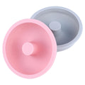 Cabilock 2-Pack Food Grade Silicone Donut Molds 4.52 Inch Non-Stick Baking Pans for Homemade Donuts and Cakes Reusable Bakeware for Making