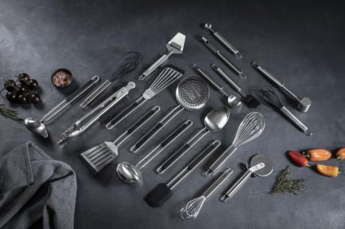 KUHN RIKON 24335 Pasta Ladle, Stainless Steel, Silver - style: Essential Pasta Server