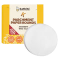 Katbite Parchment Paper Rounds, Non-Stick Heavy Duty, White, 5 Inch 200Pcs - color: White, size: 5inch