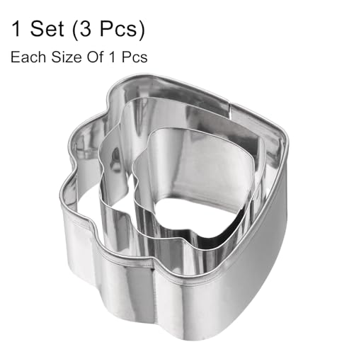 HARFINGTON 3Pcs Clouds Cookie Cutters Set Assorted Sizes Stainless Steel Holiday Cookie Cutters Biscuit Mould for Pastry Fondant Cake Cookie - style: Clouds