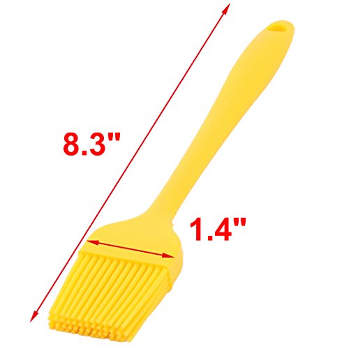 uxcell Silicone Family Bakery Cookie Cake Baking Tool Cream Butter Pastry Brush Yellow - color: Yellow