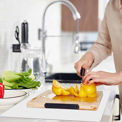 emolife Silicone Mats for Kitchen Counter, Silicone Mat, 23.6 by 15.7 Inch - color: White Translucent