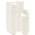 qiqee 600 Count Mini Cupcake Liners White Muffin Liners Food Grade Baking Cups Paper No Smells（Small Size） - color: White, size: Mini Size/600Packs