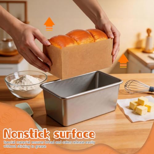 100 pcs Bread Pan Liners Disposable Nonstick Baking Paper