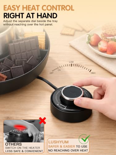LUSHYUM Tabletop Indoor Electric S'mores Maker Kit, Flameless & Smokeless - color: Black - Smores