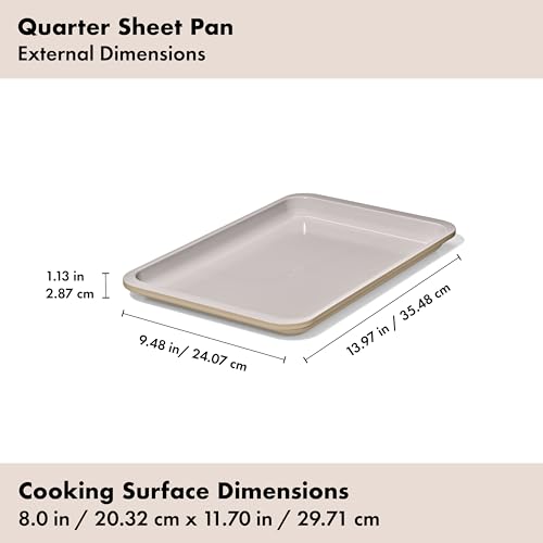 OXO Good Grips Non-Stick Pro Ceramic Coated Metal Bakeware, 3-Piece Set (Pack of 3) - color: Biscuit, size: 3-Piece Set (Pack of 3)