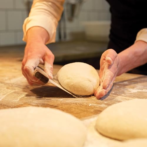 Mrs. Anderson's Baking Pastry Dough Scraper, 6 Inch, Stainless Steel And Wood, Professional Quality, For Portioning Dough And Scraping Work Surfaces - style: Dough Scraper, Wood Handle