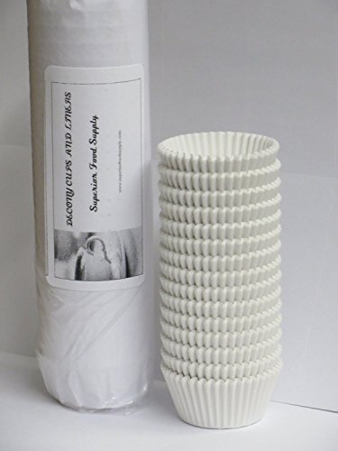 Mini Paper Cupcake Liners 1000 pc -MADE IN USA -Fluted Cupcake Holder Cups for Baking Muffins, Food-Grade, Odorless, Non-Stick, Quick-Release - Fits Mini Pans, 1 1/2'' x 1" - size: 1000 count