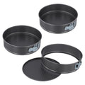 3 Pcs 9" Springform Cake Pans, Round Cheesecake Pan with Removable Bottom - size: 9 Inch
