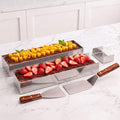 2 Pack Nonstick Rectangle Tiramisu Cake Pan With 2 Metal Spatula
