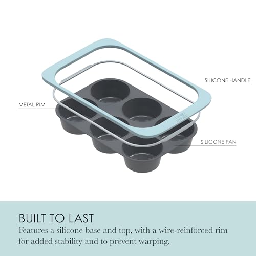 Chicago Metallic Silicone Muffin Pan - 8.6 Inch - style: 6 Cup Muffin Pan