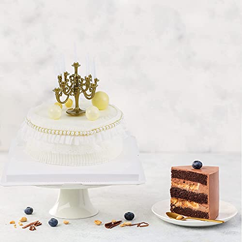 XININSUN 6Pcs clear cake boxes with Ribbon, 6inch cake boxes for Christmas Bakery Treat,Holiday Pastries,Gift Giving-White - color: white-7x7x8inch-6Pcs