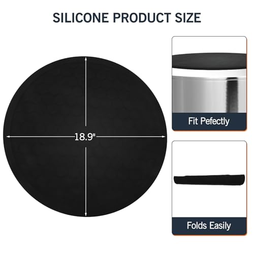 18.9" Oven Round Silicone Baking Mat for Solo Stove Pi Prime Pizza Oven