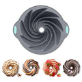 Bunte Cake Pan, Non-Stick 10-Inch Angel Food Cake Pan, Silicone Cake Mold with Metal Reinforced Frame More Strength for Long-Lasting Performance - style: Spiral Bunte Cake Pan