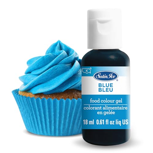 Satin Ice Food Color Liquid Gel, 0.61 fl oz Bottle, Blue - color: Blue