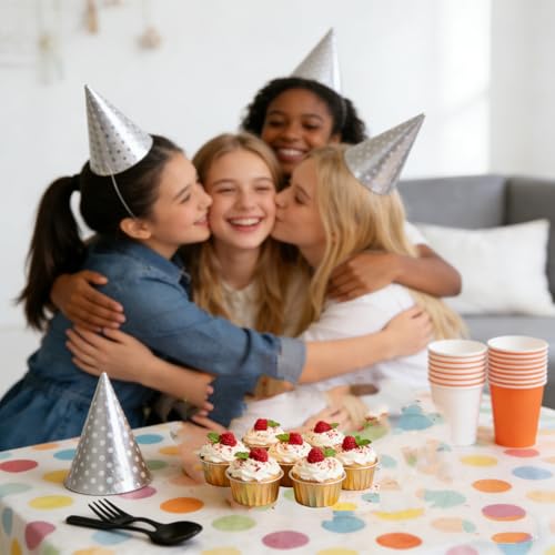 150 Pack Disposable Ramekins with Clear Lid, Golden Mini Cupcake Tins
