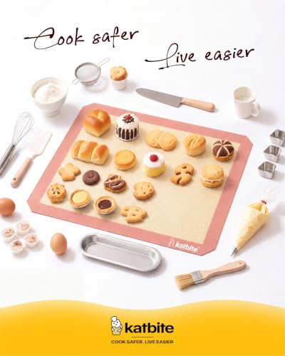 Katbite Silicone Baking Mat Set of 3 Pink - color: Pink 3 Pack