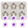 Flower Silicone Mold Hibiscus Flower Fondant Molds - color: Style F