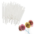 4 Inch White Paper Cake Pop Sticks