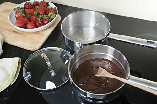 RSVP International TDB-2IN Induction Double Boiler, 2 Quart, Multi Color - size: 2 Quart Capacity