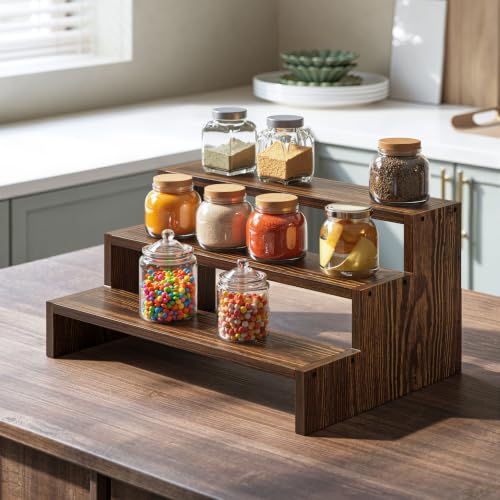 Evermagin 1 Pack Wooden Display Risers for Vendor Events, Easy Assembly